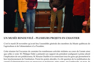 L'assemblée générale annuelle du 28 novembre 2023