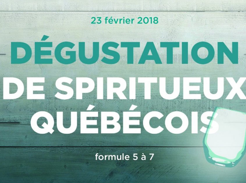 Dégustation de spiritueux québécois